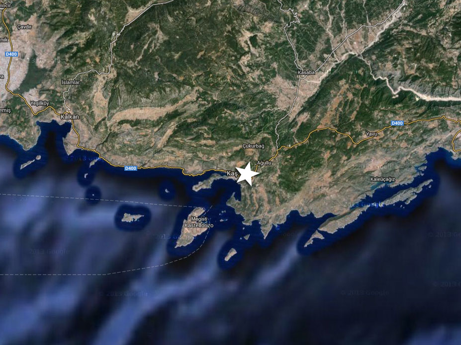 Lycian Coast Map